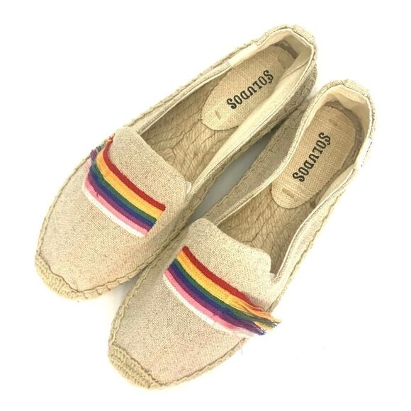 Pride Soludos Rainbow Pride Espadrilles Like New - Picture 2 of 10